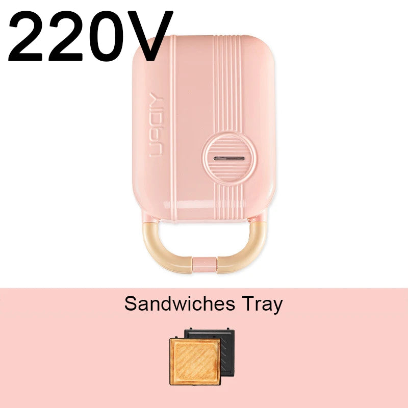 Mini Sandwich Maker & Breakfast Multi Cooker – Electric Toaster, Pancake, Waffle & Donut Maker for Kitchen