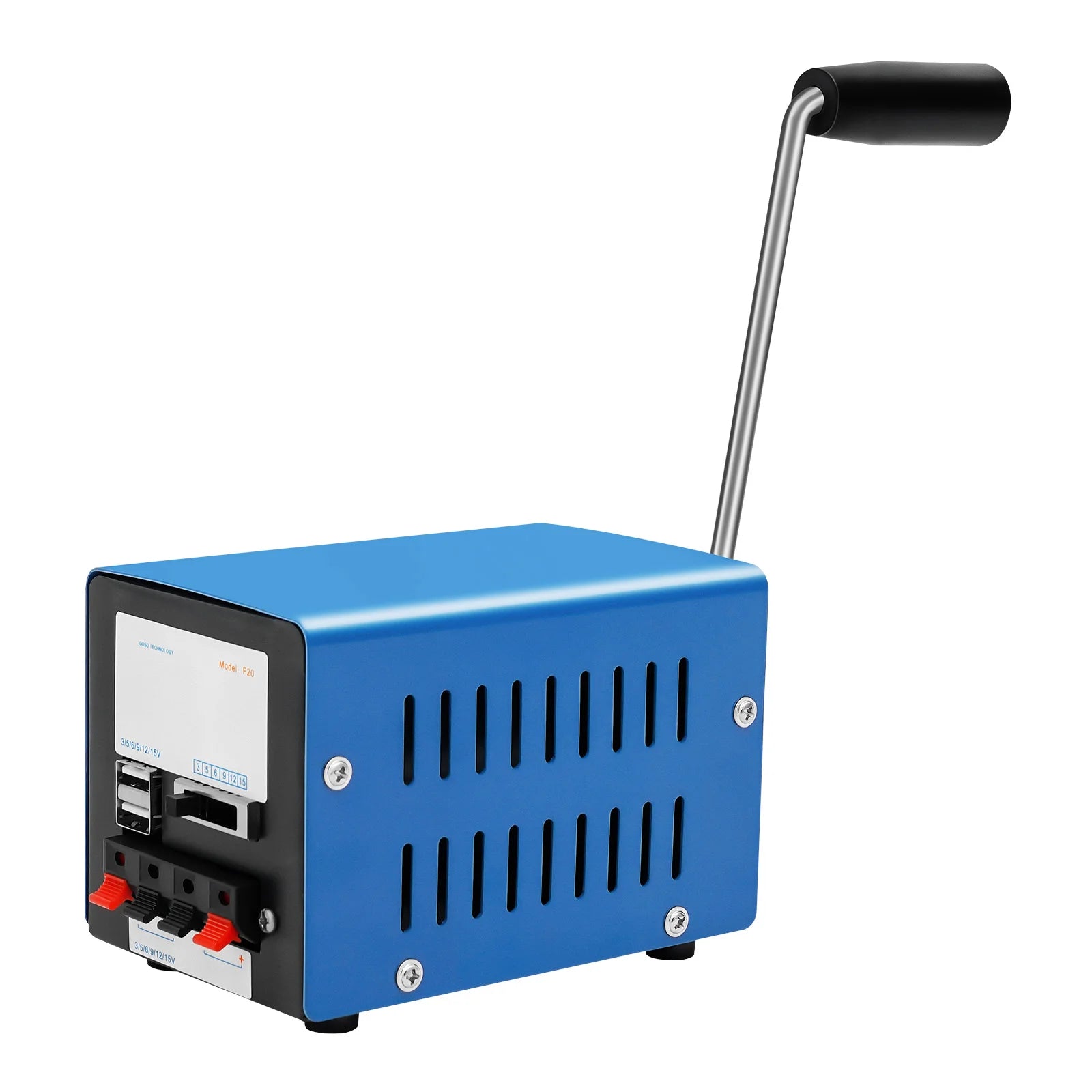 Hand Crank Generator — 20W Portable Emergency Power Bank with USB Output for Survival, Camping & Travel