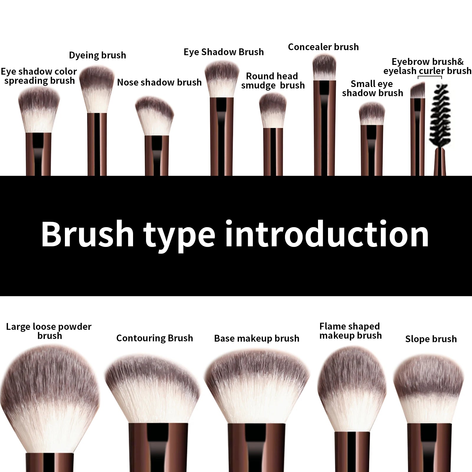 13-Piece Makeup Brush Set — Foundation, Concealer & Eyeshadow