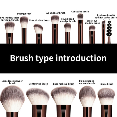 13-Piece Makeup Brush Set — Foundation, Concealer & Eyeshadow