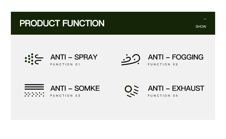 Full Coverage. Full Protection. — Full Face Sunglasses Mask & Goggles | Anti-Fog, UV400, Anti-Spray, Cycling & Outdoor, 11 Colors