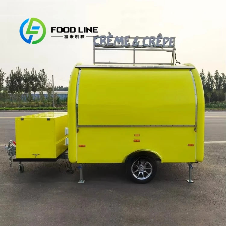 Customized Smart Mobile Food Truck — Hot Dog, Burger, Coffee & Ice Cream Trailer
