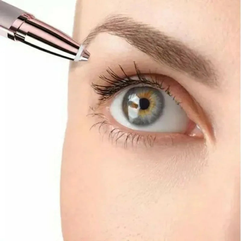 Painless. Precise. Perfect Brows. — USB Rechargeable Electric Eyebrow Trimmer | Facial Hair Remover, Built-In Light, Portable, Women