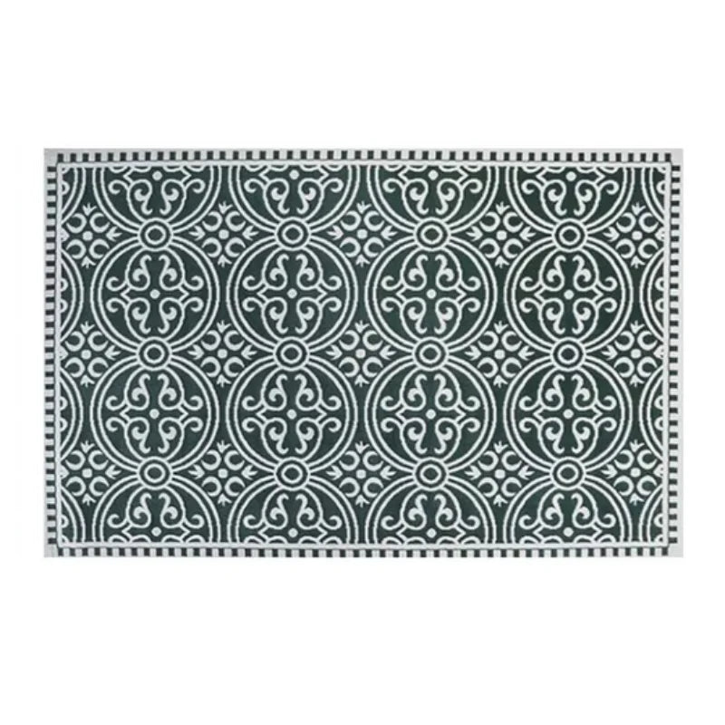 French Retro Checkerboard Plush Rug – Large Area Plaid Carpet for Bedroom & Living Room, 20 Styles & 10 Sizes