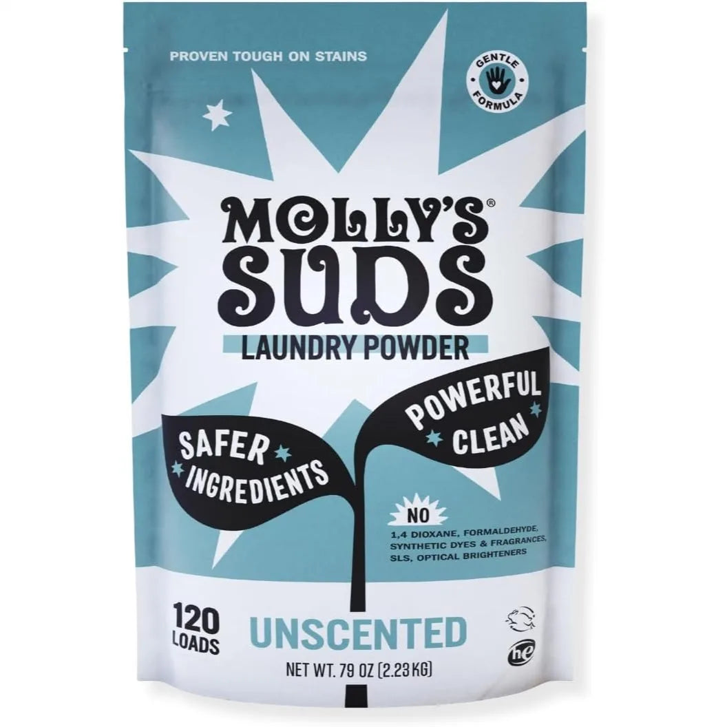 4 Ingredients. 120 Loads. Zero Irritants. — Unscented Laundry Detergent Powder for Sensitive Skin | HE Compatible, Pediatric Nurse Developed