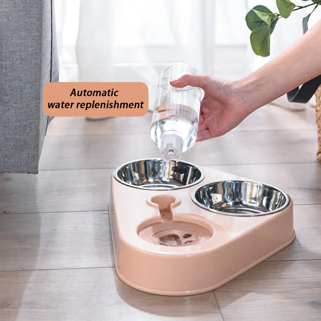 Non-Slip Stainless Steel Dog & Cat Food Bowl