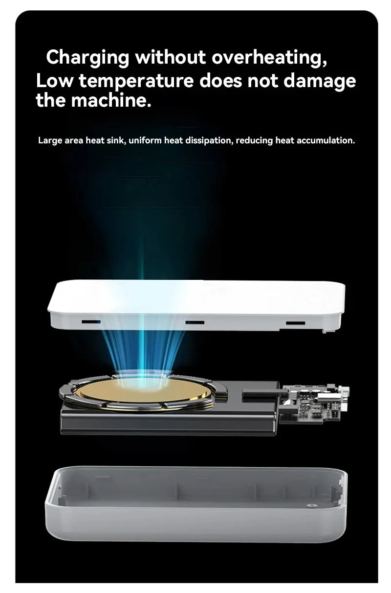 Lenovo 22.5W Magnetic Wireless Power Bank – MagSafe Compatible Portable Charger for iPhone