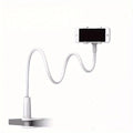 Hands-Free. Any Angle. Anywhere. — Flexible Gooseneck Long Arm Phone Holder Clamp Bracket | Bedside, Desktop, Overhead Live Streaming, White & Black