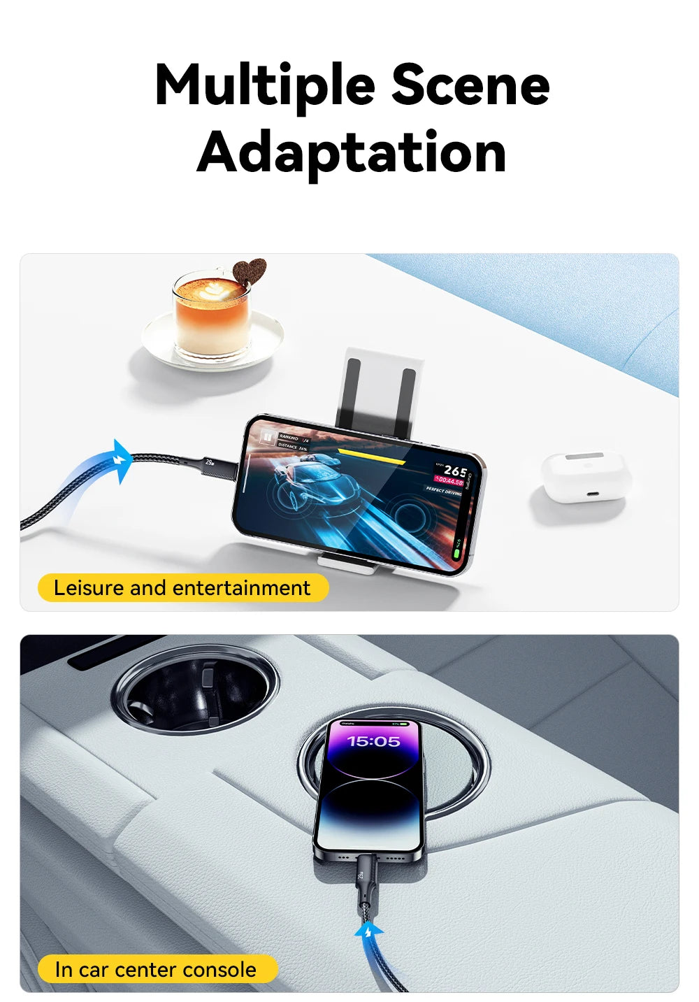 Essager USB-C to Lightning Cable — Fast Charging for iPhone & iPad