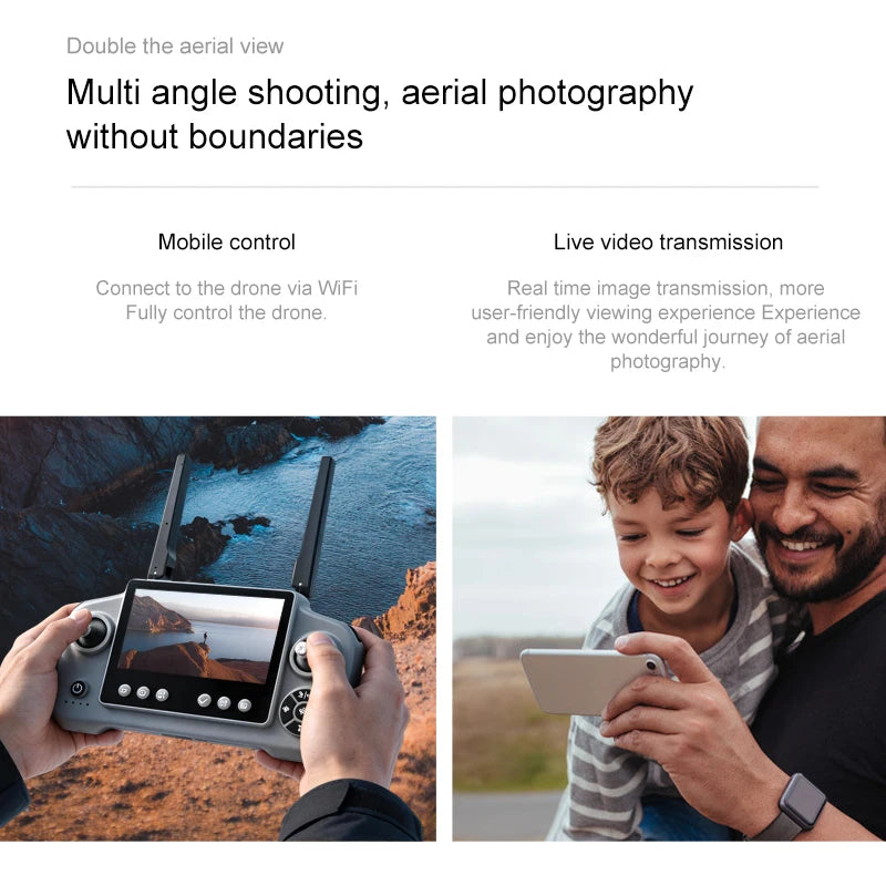 D2 GPS Camera Drone with Screen Remote