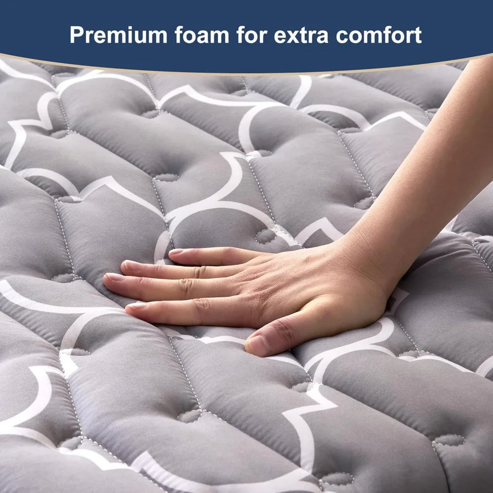 6th Gen Japanese Floor Futon Mattress | Extra-Thick 9-Layer, 100% High-Density Foam, Twin Size 39"x80", Portable & Foldable
