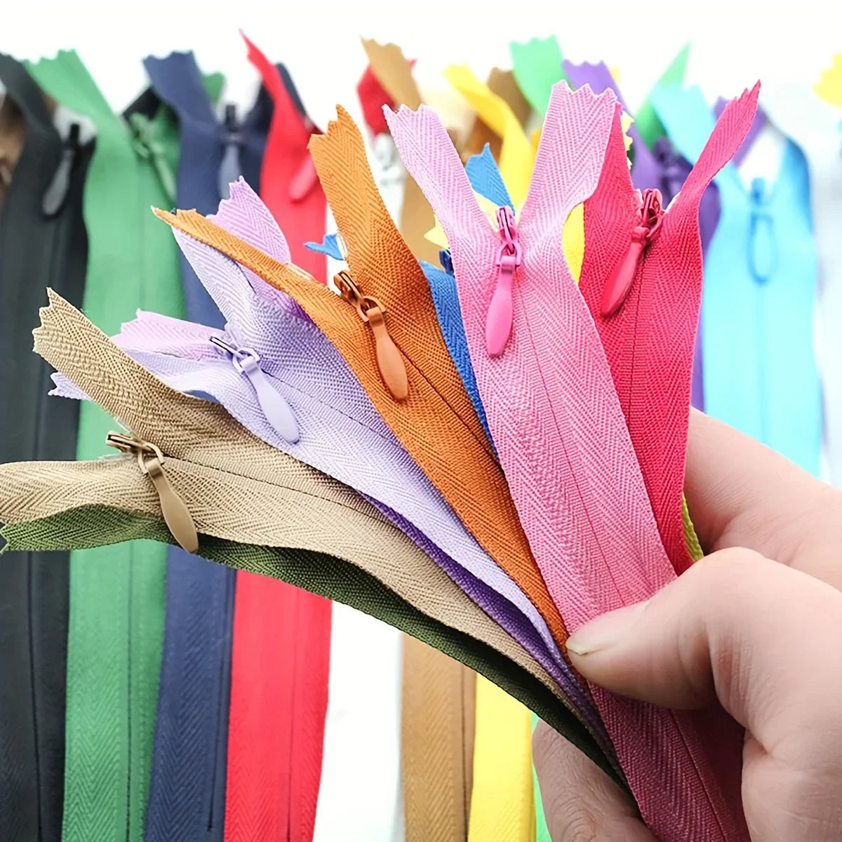 Invisible Zippers 5-Pack — Premium Hidden Zippers for Dresses, Pants & More (18cm–60cm)