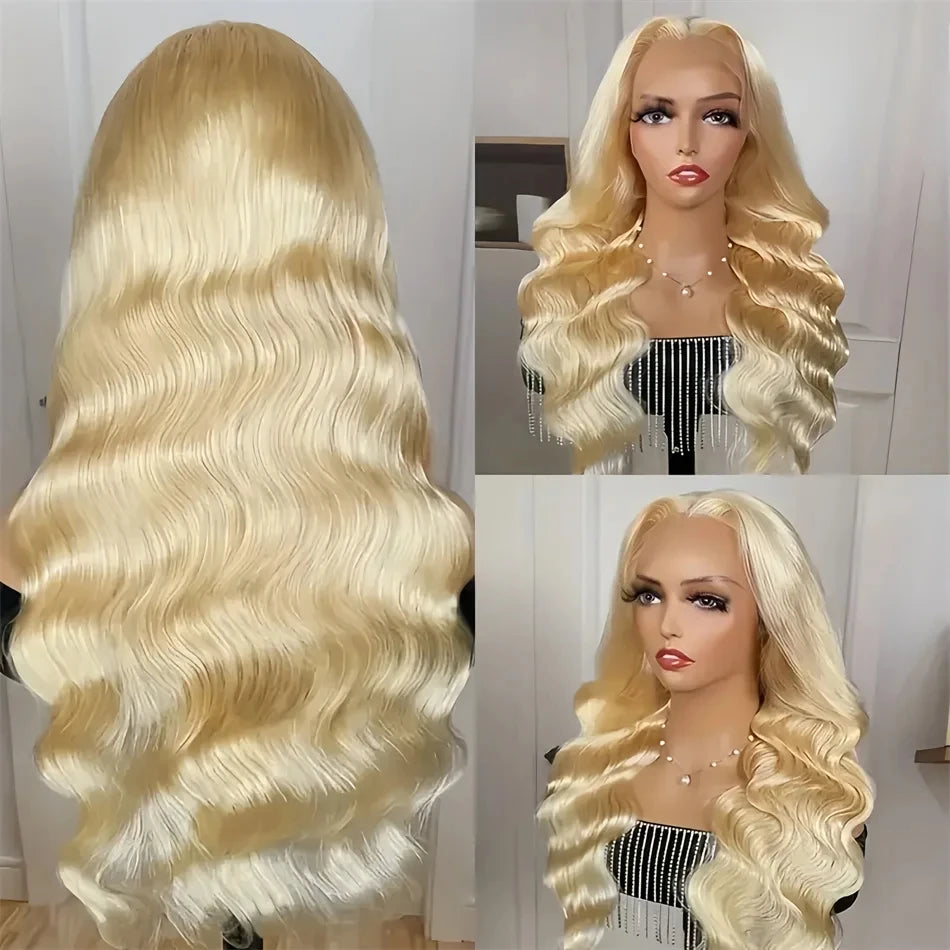 30 Inch 613 Lace Front Wig Human Hair 13x6 HD Transparent Lace Blonde Lace Front Wigs 613 Body Wave Lace Front Wigs Human Hair