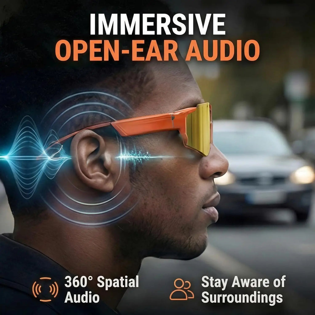 Break Every Language Barrier — AI Voice Translate Smart Glasses | 1200P HD Camera, Bluetooth 5.3, Anti-Shake & Polarized Lens