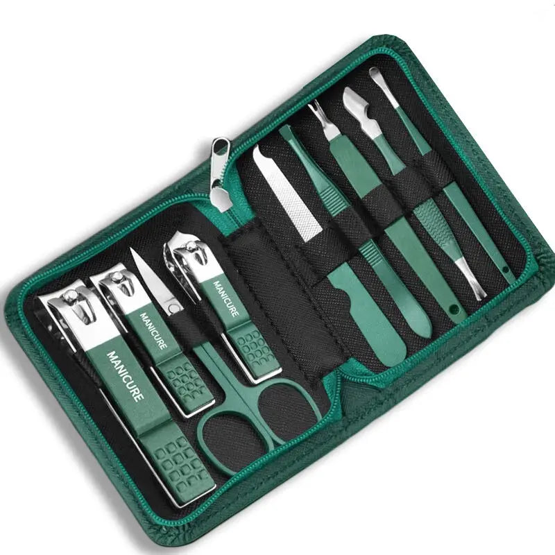 Professional Nail Care Kit – 7, 10, 12 & 18-Piece Stainless Steel Manicure & Pedicure Set with Travel Case