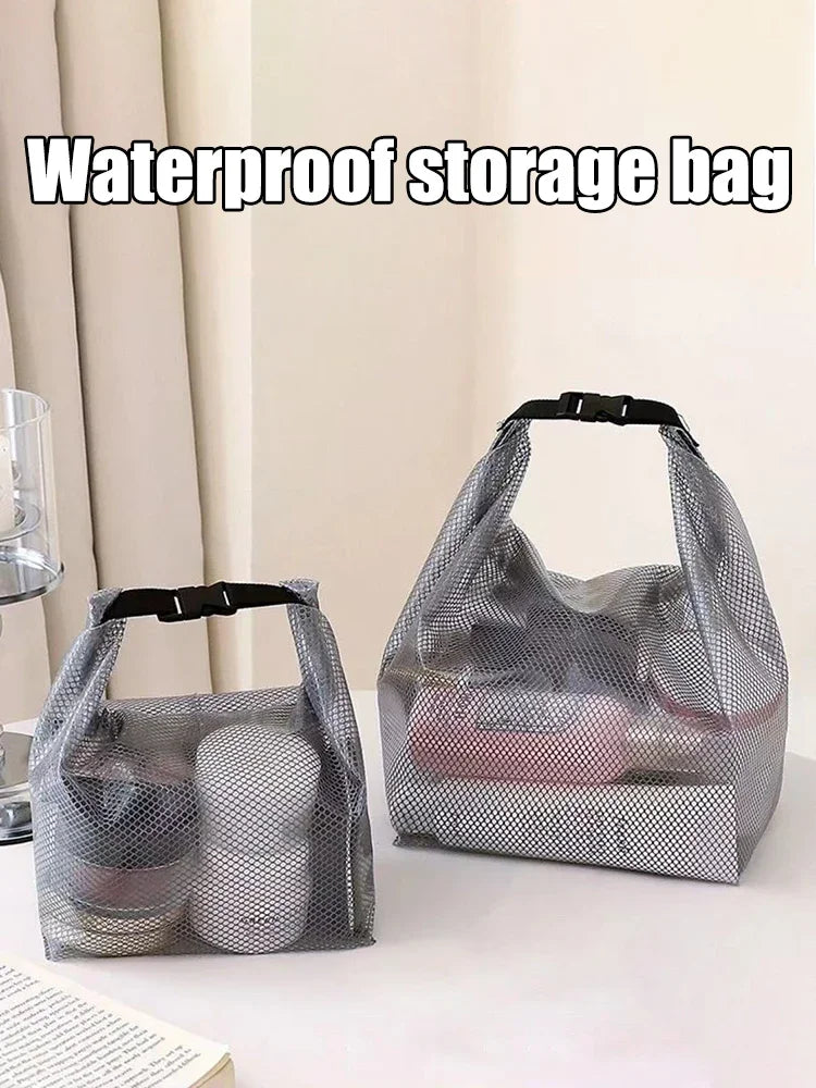 Waterproof PVC Drawstring Bag – Large Capacity Gym Swimming Toiletry Bag Unisex