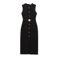 Button-Up Sleeveless Sundress — Slim A-Line Midi Casual Elegant Dress