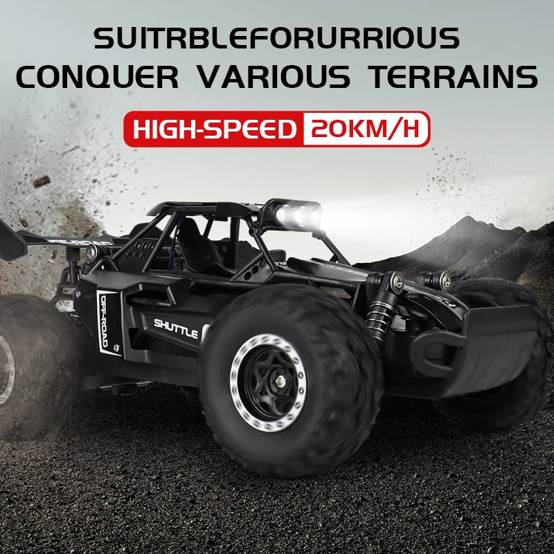 ZWN DK087 1:16 Scale 2WD RC Off-Road Climbing Car with LED Lights – Boys & Girls Gift