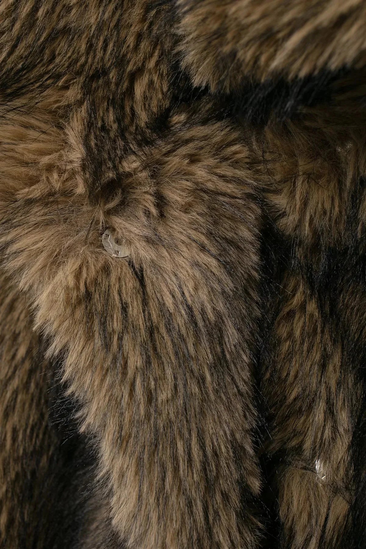Women's Oversized Faux Fur Jacket – Single-Breasted Elegant Warm Coat