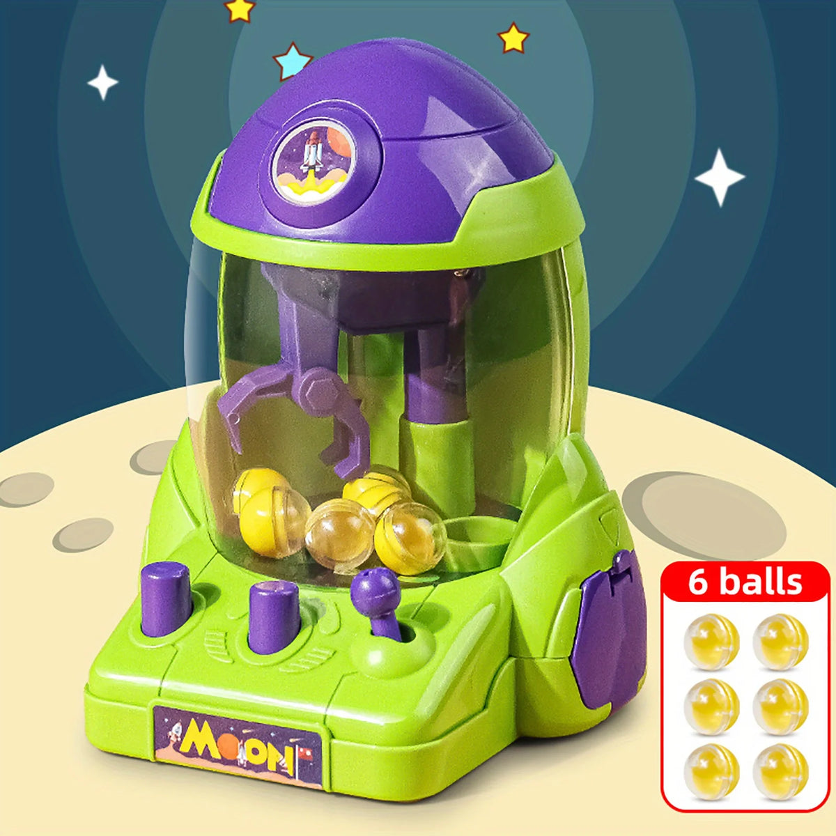 Space Rocket Crawler, Ball Pincer & Egg Twister – Kids Novelty Toy Gift Set