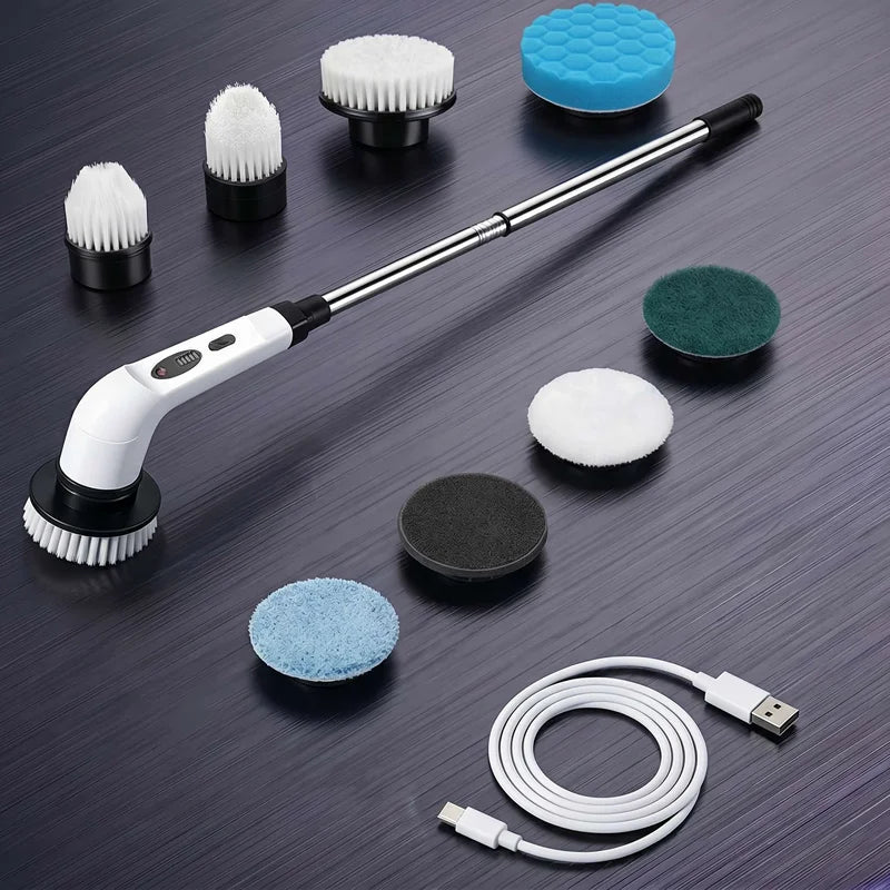 Cordless Household Spin Scrubber – Electric Multipurpose Cleaning Brush for Bathroom, Kitchen & Toilet