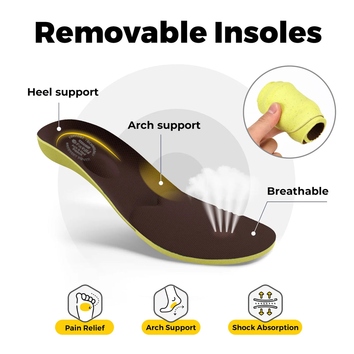 FitVille Men's Diabetic Wide Slippers – Slip-On Casual Walking Shoes with Arch Support for Swollen Feet & Flip Flop Style Comfort