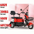 3-Wheel Electric Mobility Scooter for Adults, Long-Range Tricycle