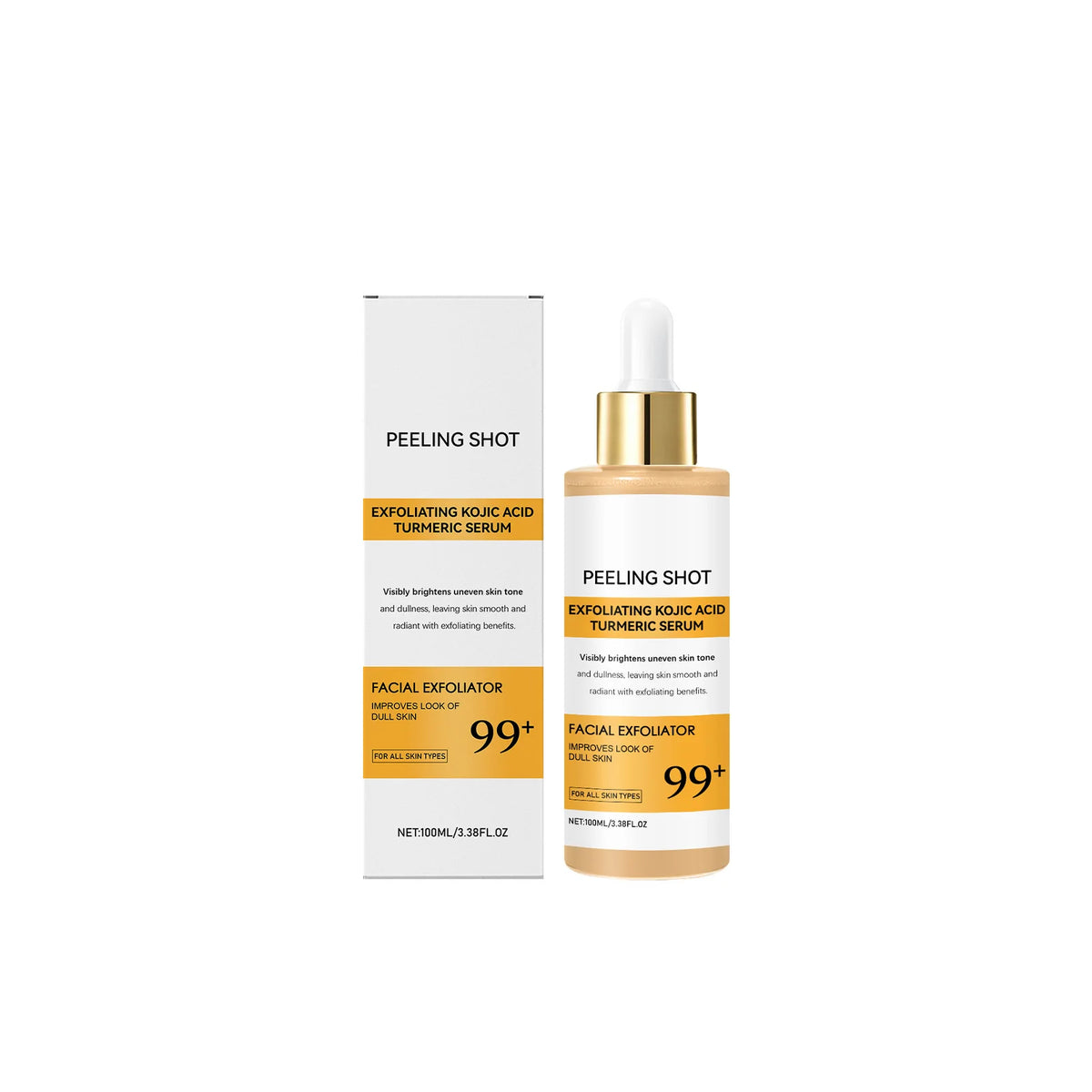 Kojic Acid & Turmeric Brightening Spray & Serum – Exfoliating, Hydrating & Firming Skin Care
