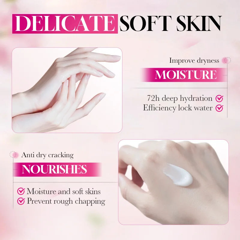 Rice Hand Cream Volumizing Rejuvenating Nourishing Moisturizing Refreshing Non-Greasy Hand Care Cream 30g