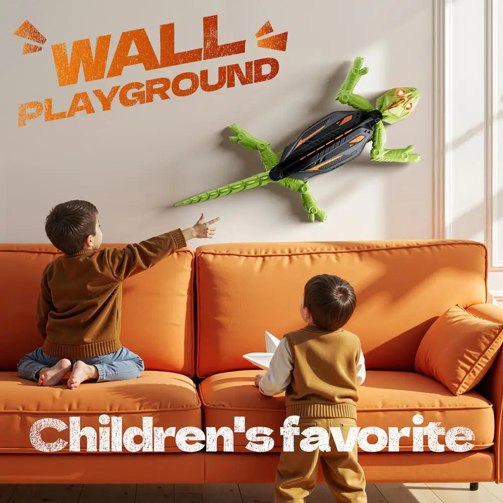 Wall Climbing RC Gecko Toy – Electric Remote Control Lizard Wall Crawler for Kids