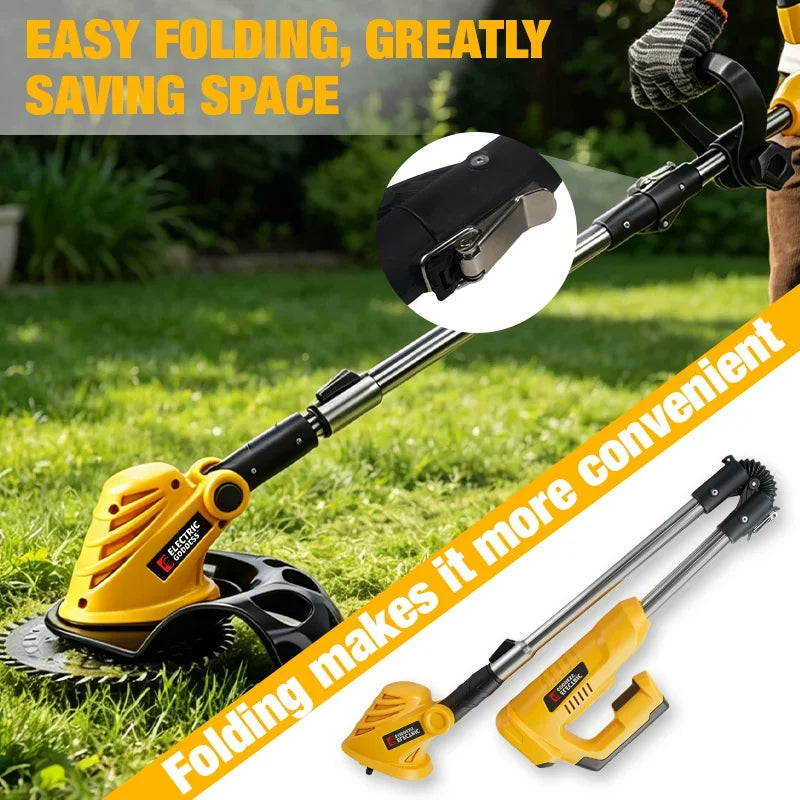 Electric Goddess Brushless Cordless Grass Trimmer | 28,000 RPM, 3-Blade System, 200mm Cut, Dewalt 20V Compatible (Tool Only)