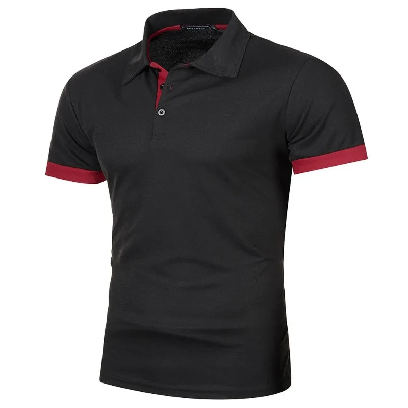 Men's Solid Color Polo Shirt — Classic Everyday Polo