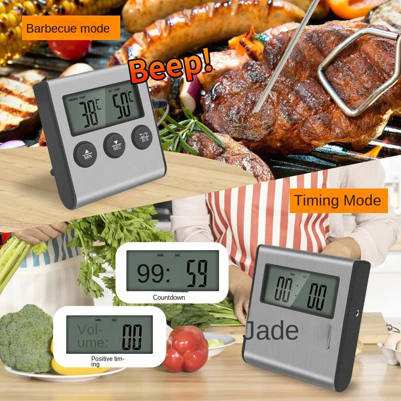TP700 Digital Wireless Food Thermometer — Remote Probe for BBQ, Grill, Oven & Meat