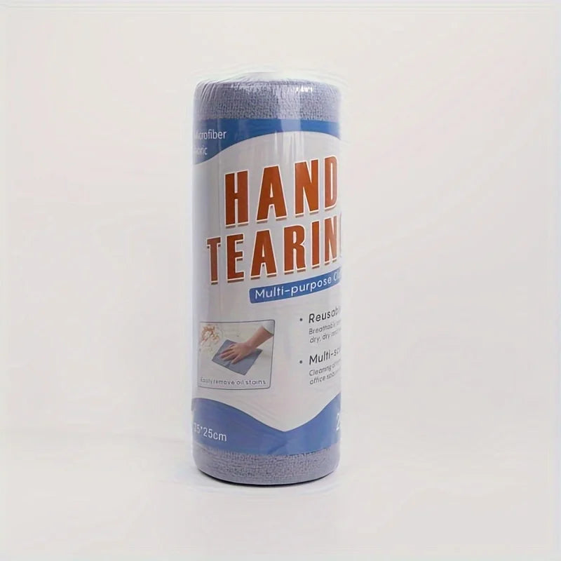 Clean Every Surface. Reuse Every Time. — Reusable Microfiber Cleaning Cloths | 20 Cloths Per Roll, Multi-Sided, Kitchen Towels, 3 Colors