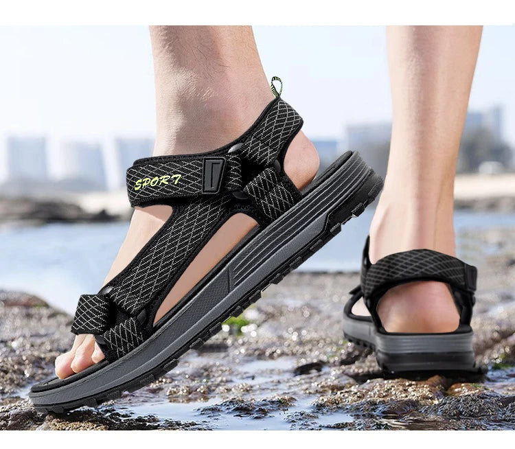 Men's Lightweight Casual Beach Sandals – Comfortable Outdoor Holiday Sandals