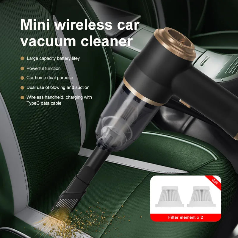 Wireless Portable Handheld Vacuum Cleaner — 7W Cordless Mini Vac for Car, Carpet, Sofa & Keyboard