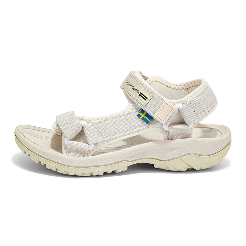 Women's Non-Slip Flat Beach Sandals – Breathable Casual Walking Shoes