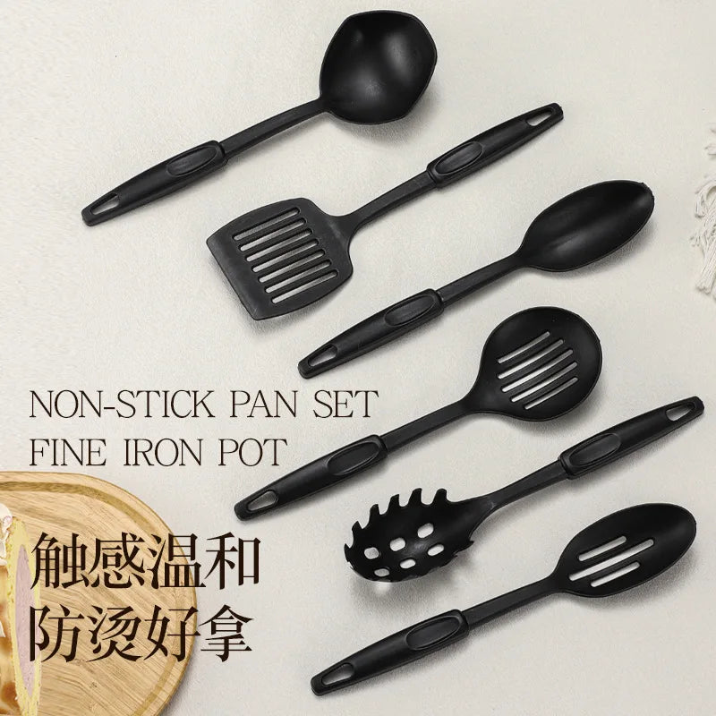 Portable pot set, kitchen pot non-stick pan, soup pan, saucepan, frying pan 13-piece set