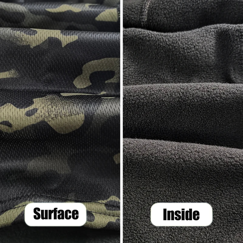 Camouflage Polar Fleece Full Face Cycling Balaclava — Windproof Winter Mask