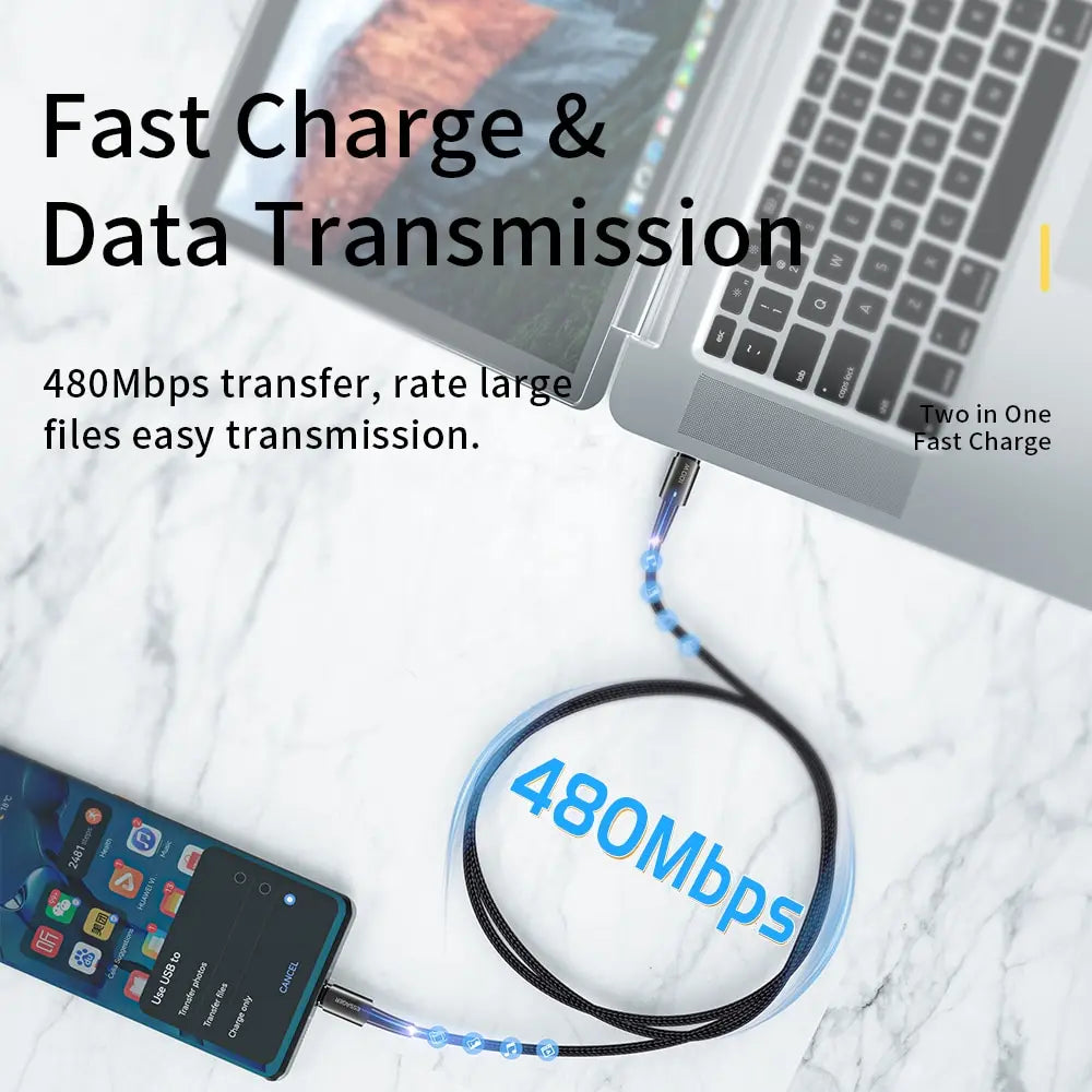 Fast Charge Everything. — Essager PD 100W/60W USB-C to USB-C Fast Charging Cable | 0.25m, 1m, 2m & 3m, Xiaomi, Samsung, Huawei, MacBook, iPad, Black, Blue & Brown