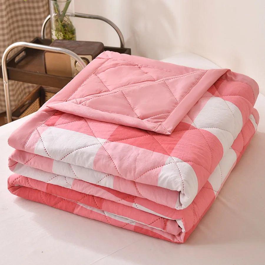 Summer Thin Comforter – Soft Air-Conditioned Quilt, Machine Washable, Single to Double