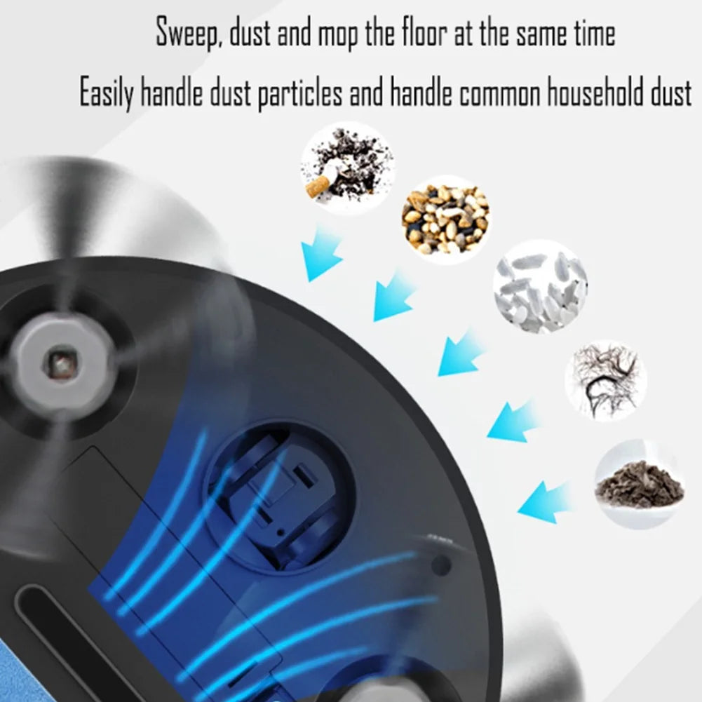 3-in-1 Smart Robot Vacuum Cleaner – Auto Sweep, Mop & Suction USB Rechargeable