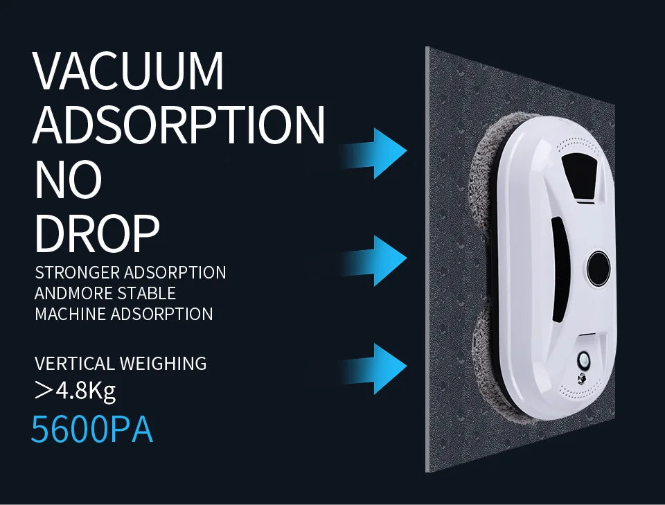 Ultra Thin Window Cleaning Robot – Electric Remote Control Glass Cleaner for Home