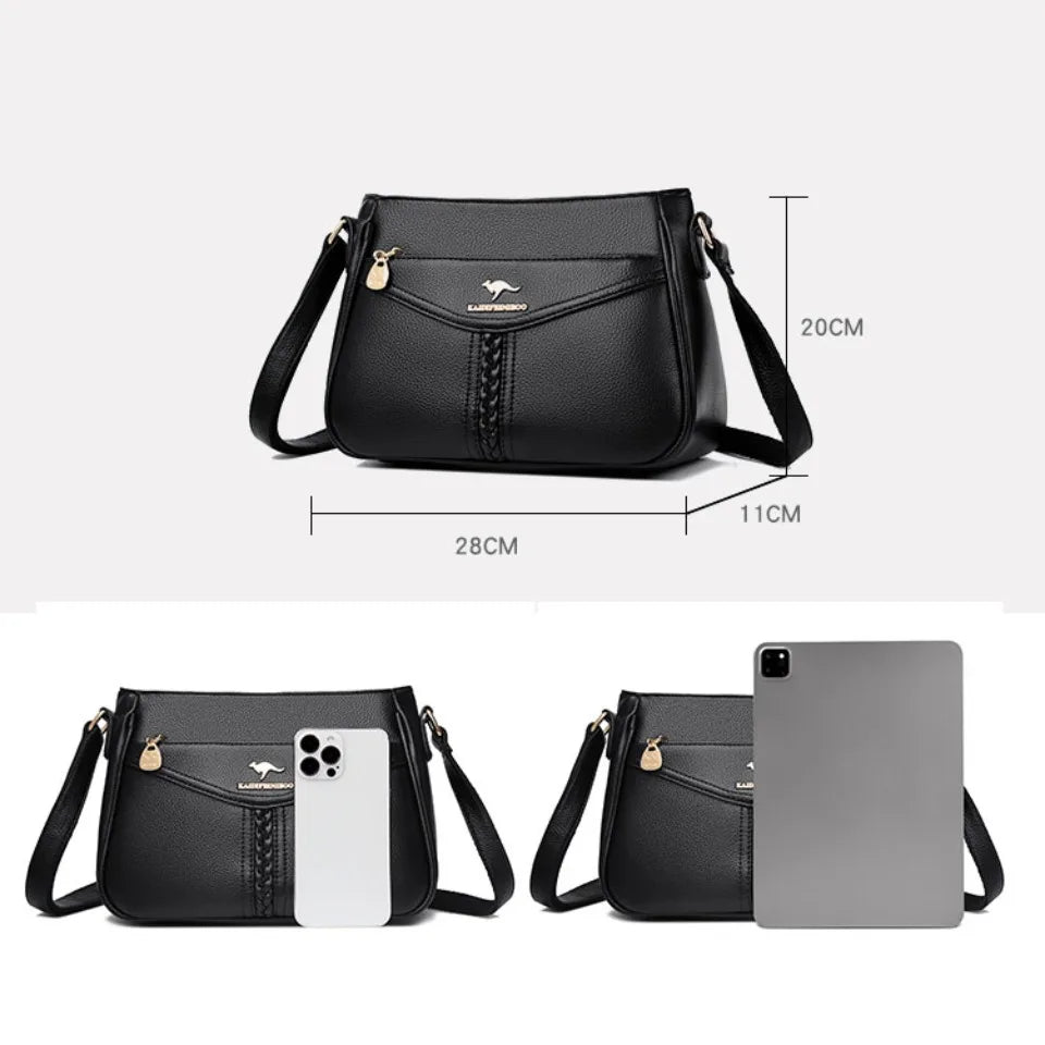 VANDERWAH Luxury PU Flap Shoulder Bag – Letter & Sequin Designer Crossbody Handbag for Women