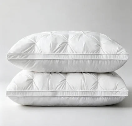 HTMCK 5-Star Hotel Sleeping Pillow – 3D Soft Bilateral Washed Solid Color, Single