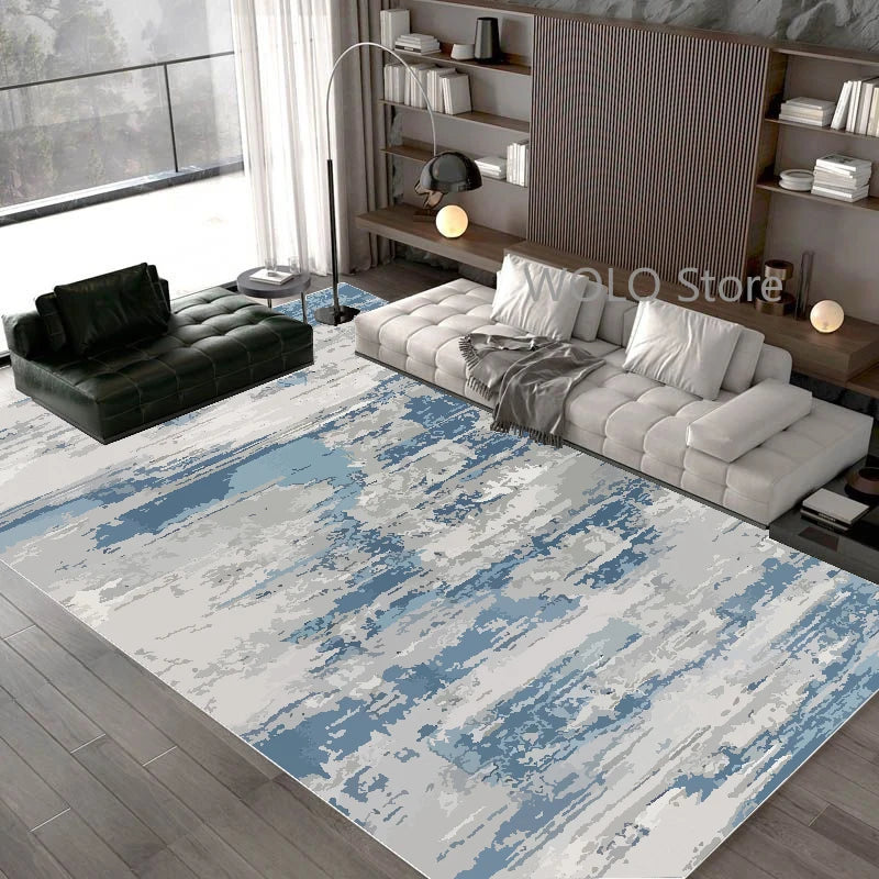 Nordic Abstract Area Rug – Washable Non-Slip Carpet for Living Room, Bedroom & Dining Room
