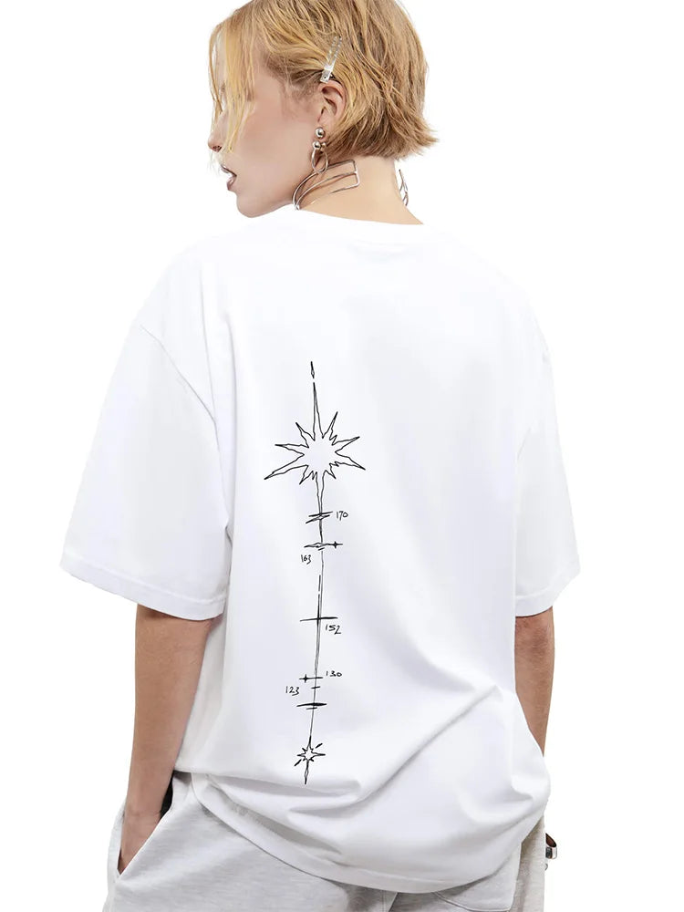 Y2K Harajuku Vintage Tour Graphic Oversized T-Shirt — 100% Cotton Streetwear Tee Unisex