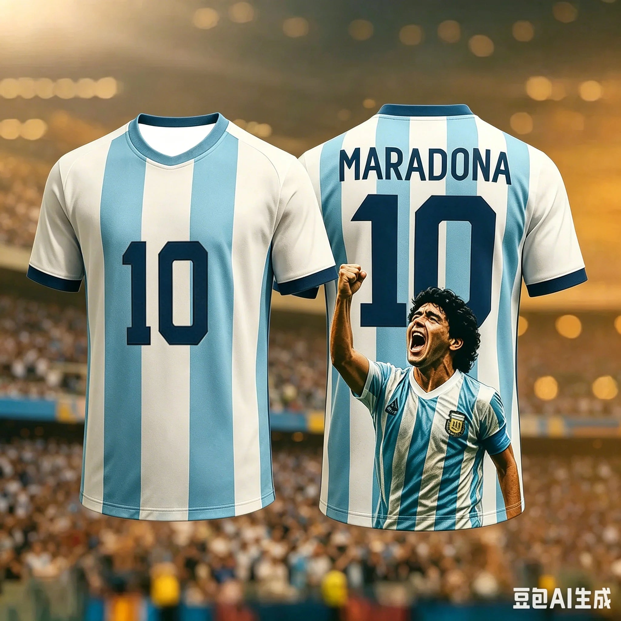 Maradona Commemorative 3D Print T-Shirt — Quick-Dry Breathable Sports Tee