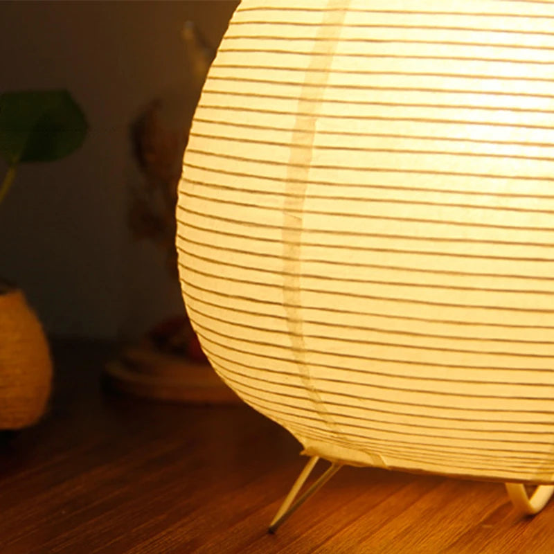 Rice Paper Table Lamp – White Lantern Design