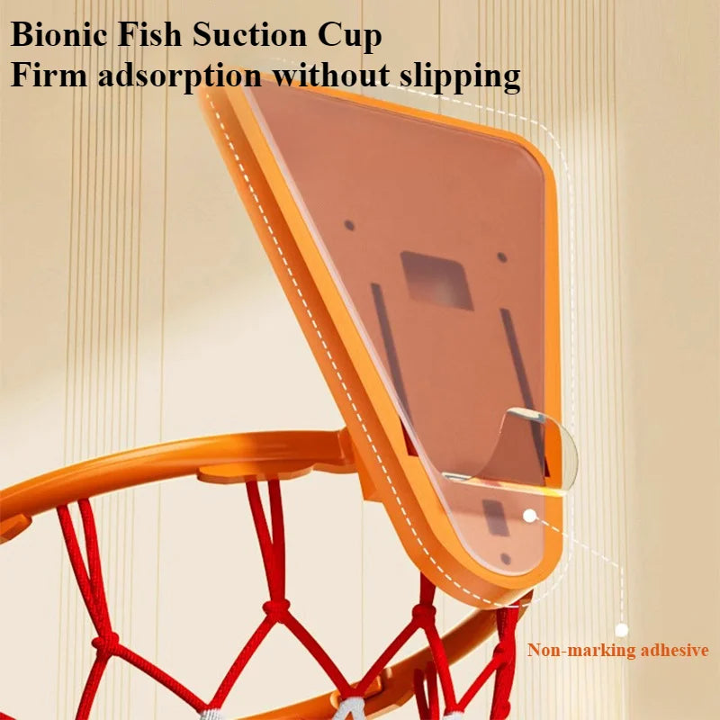 Kids Indoor Basketball Hoop – Wall-Mounted Folding Mini Hoop for Home & Bedroom Training